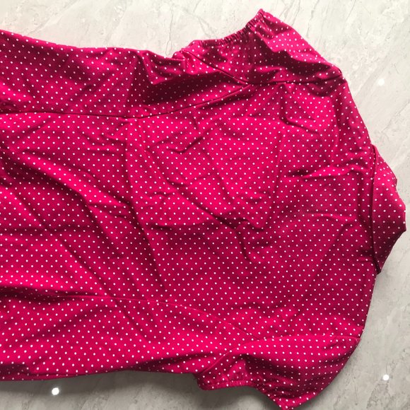 New! COTTON Hot Pink & White POLKA DOT Blazer Women's SMALL - Picture 2 of 3